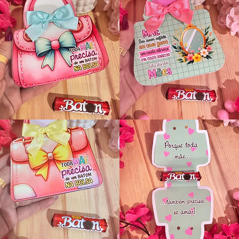 Arquivo dia das mães card bolsinha - GB ARQUIVOS