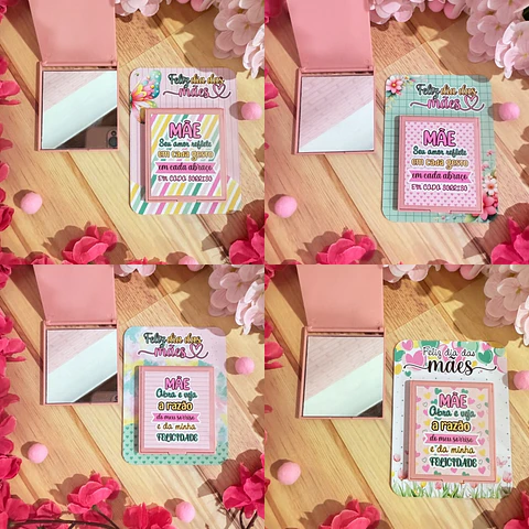 Arquivo dia das mães card espelho de bolsa - GB ARQUIVOS 