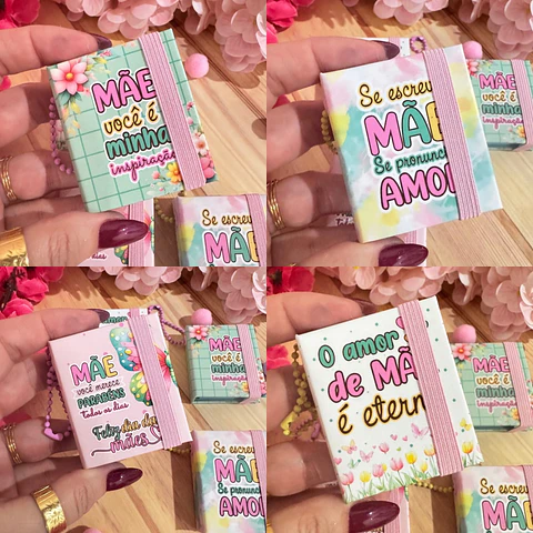 Arquivo dia das mães chaveiro post it 3x4 - GB ARQUIVOS 