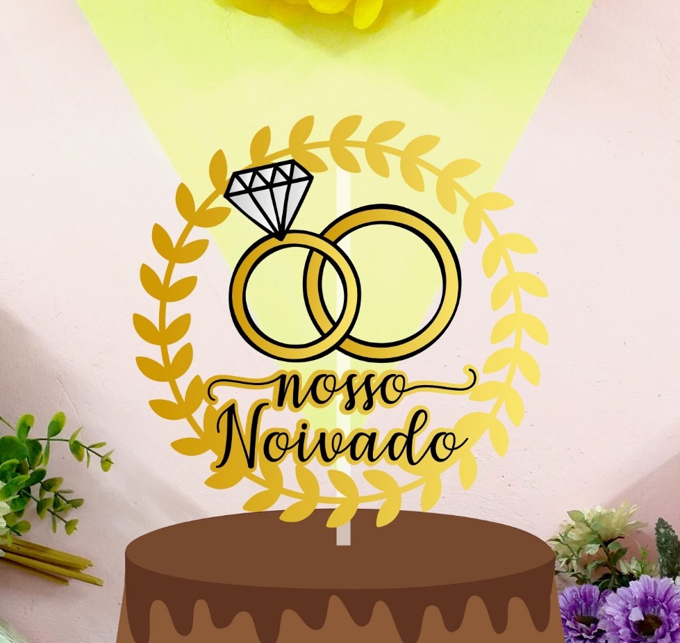Arquivo Topo De Bolo Nosso Noivado