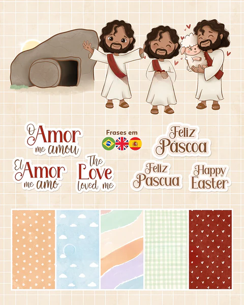 Kit Digital Páscoa Cristã - ANA FLOR