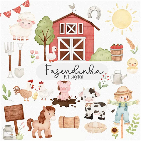 Kit Digital Fazendinha - ESTUDIO LIN 