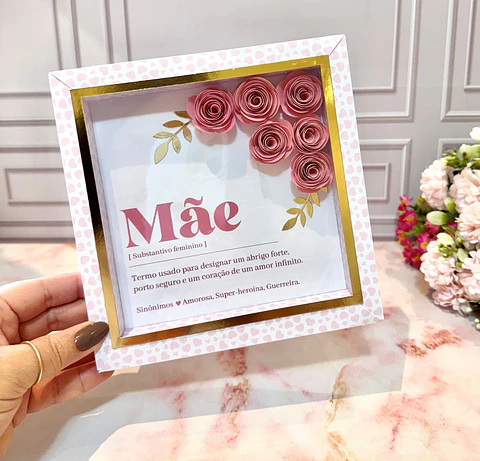 Arquivo dia das mães quadrinho com flores