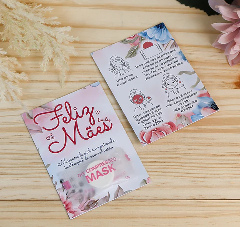 Arquivo dia das mães card para máscara facial