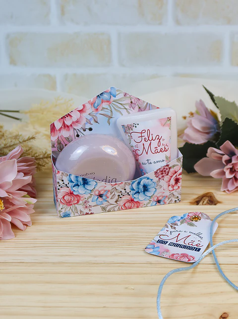 Arquivo dia das mães caixa envelope sabonete e hidratante