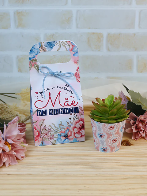 Arquivo dia das mães bolsinha para mini suculenta 