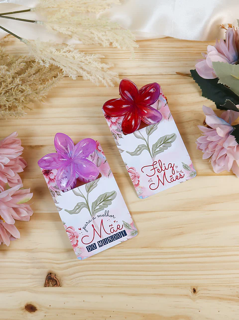 Arquivo dia das mães card para presilha de flor piranha - CHUVINHA DE PAPEL 