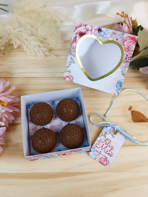 Arquivo dia das mães caixa para 4 doces