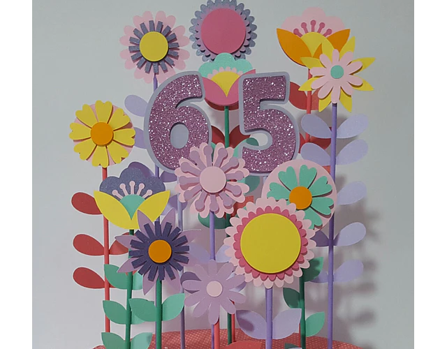 Arquivo Topo De Bolo Flores