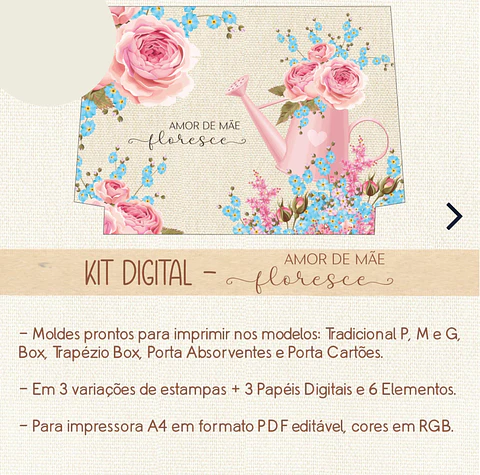 Kit Digital dia das mães amor de mãe - CASINHA