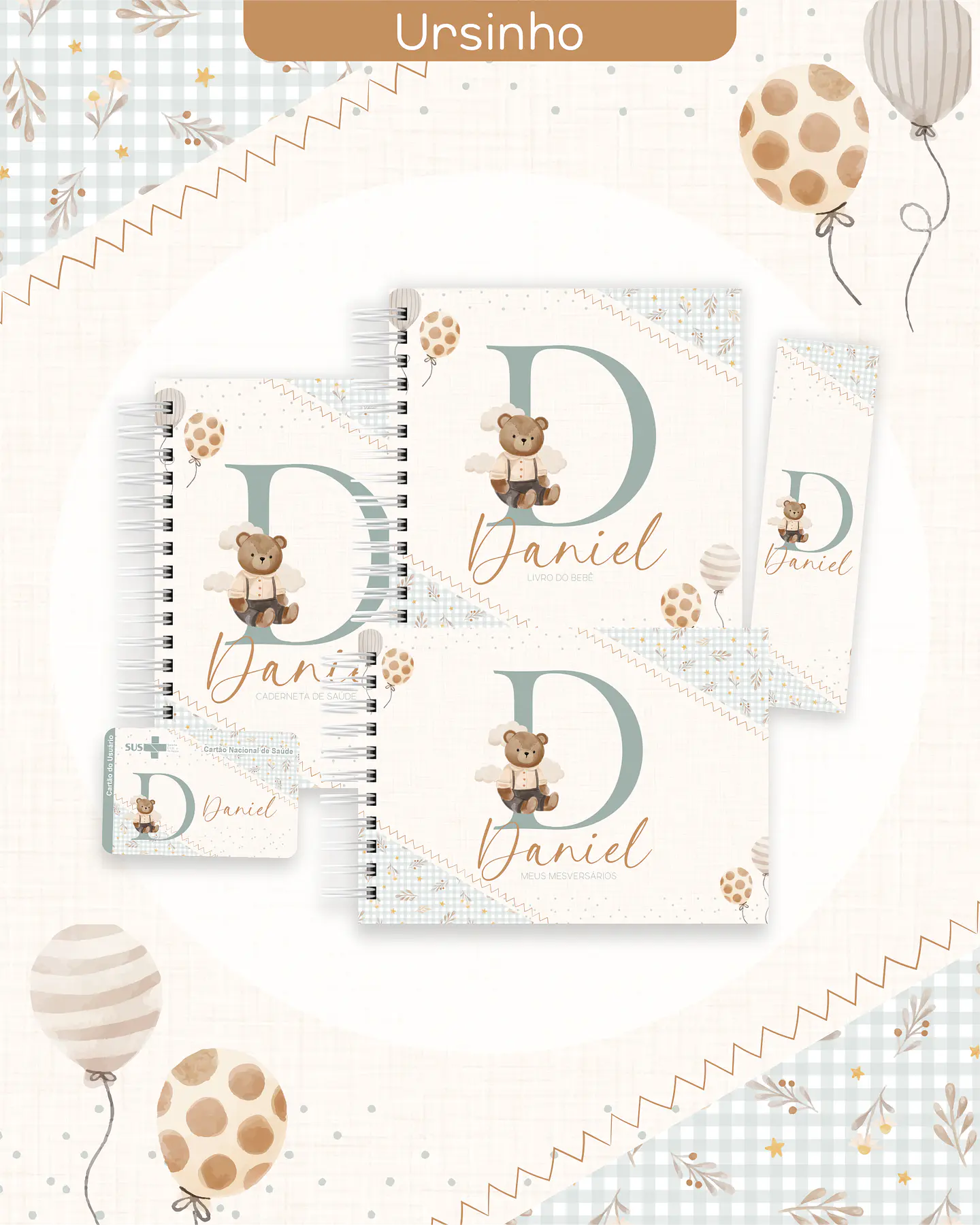 Arquivo Encadernação Baby Ursinho - LETTERINHAS 1