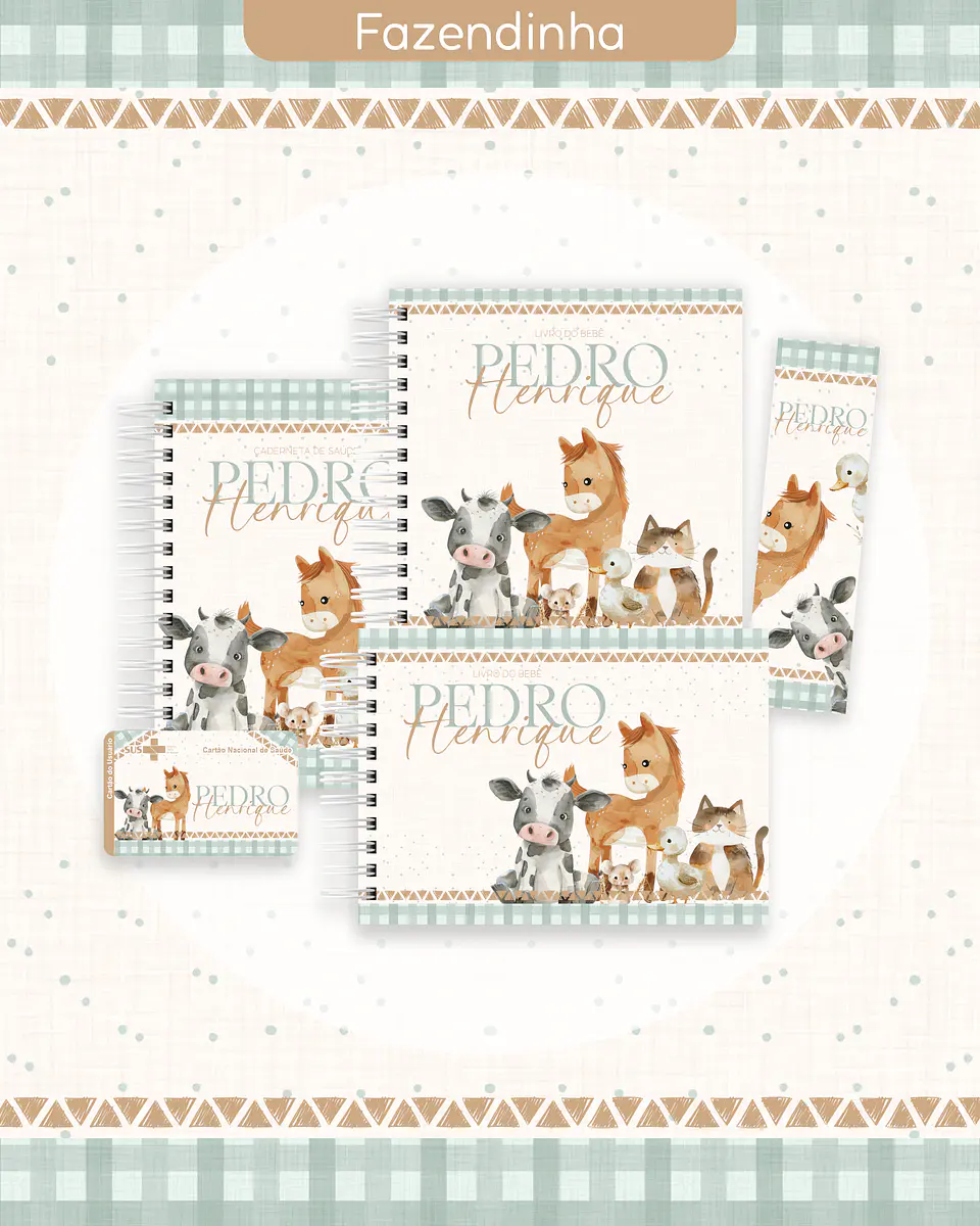 Arquivo Encadernação Baby Fazendinha - LETTERINHAS 1