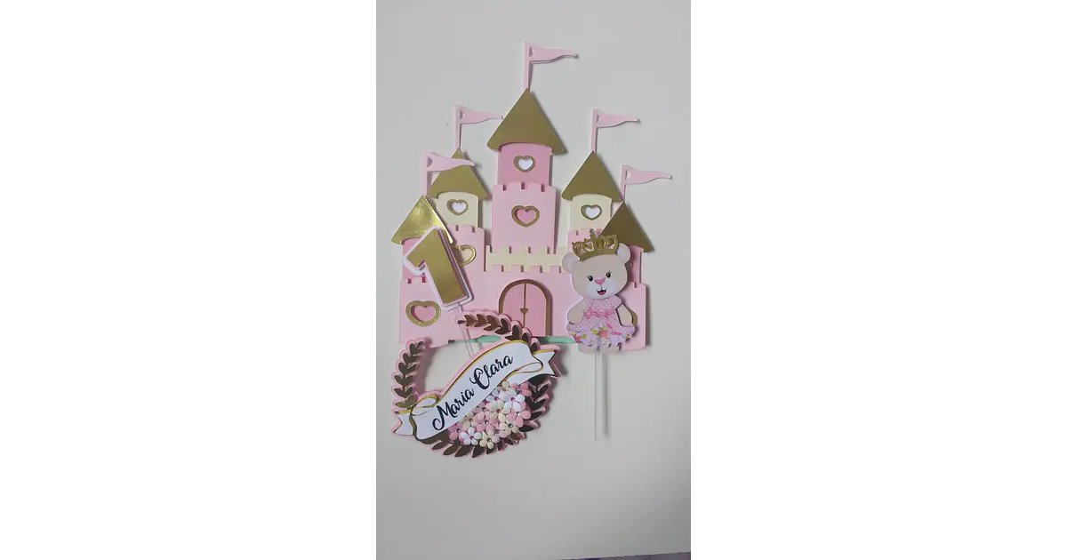 Arquivo Topo De Bolo Ursa Princesa