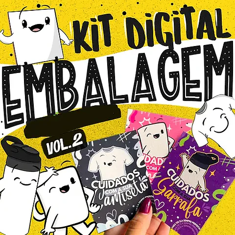 Kit Digital Embalagens Vol 2 - Abacaxi Sublimático