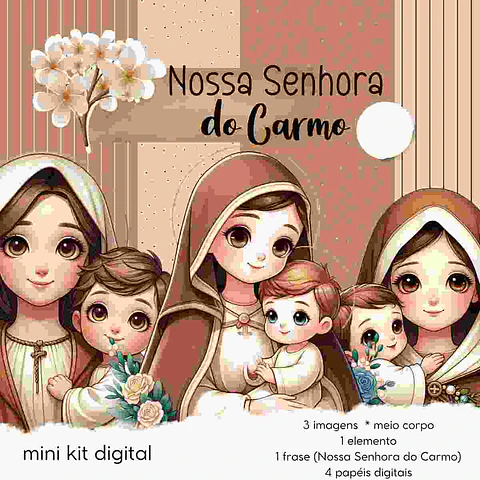 Mini Kit Digital N.S do Carmo - Abelhinha Arquivos Digitais 