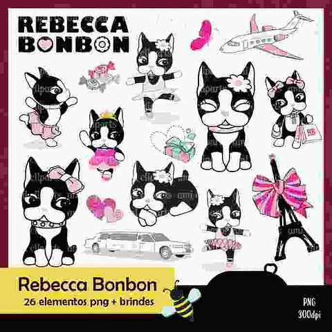 Kit Digital Rebecca Bonbon - Ami Clipparts