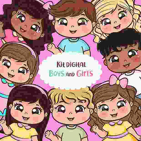 Kit Digital Boys and Girls - Amora Design