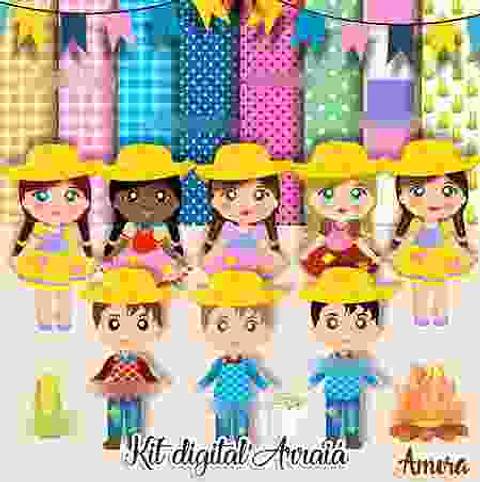 Kit Digital Festa Junina - Amora Design