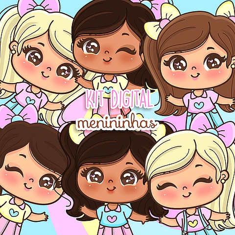 Kit Digital Menininhas Fofas - Amora Design 