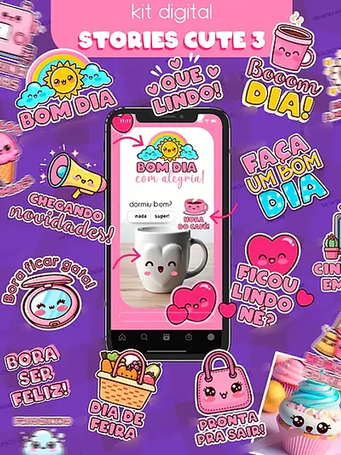 Kit Digital Stories Cute 3 - Amora Design 
