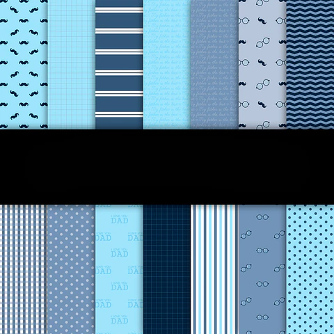 Kit Digital Papéis Básicos Dia dos Pais 2