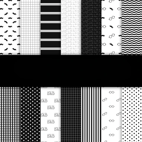 Kit Digital Papéis Básicos Dia dos Pais 