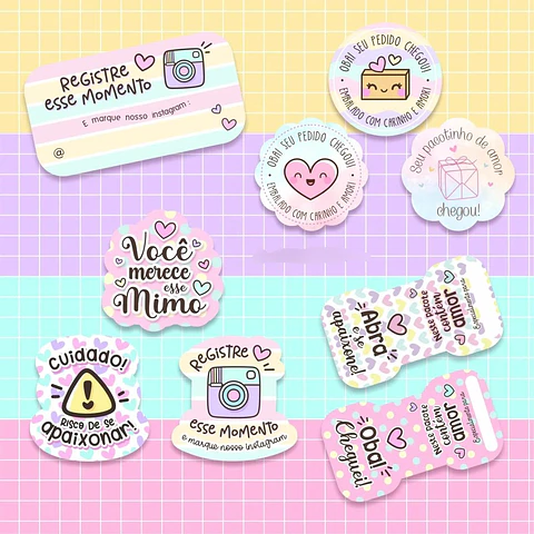 Kit Digital Adesivos - Ana Flor 