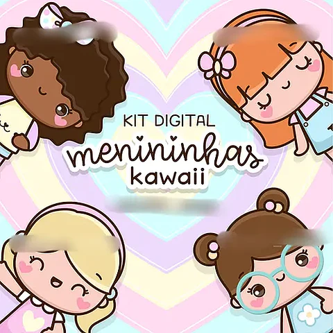 Kit Digital Menininhas Kawaii - Ana Flor 