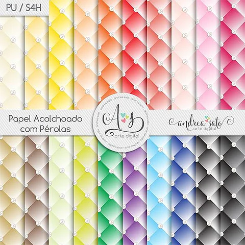 Kit Digital Acolchoado Pérolas - Andrea Sato