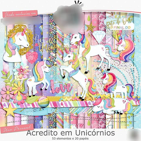 Kit Digital Acredito em Unicórnios - Andrea Sato