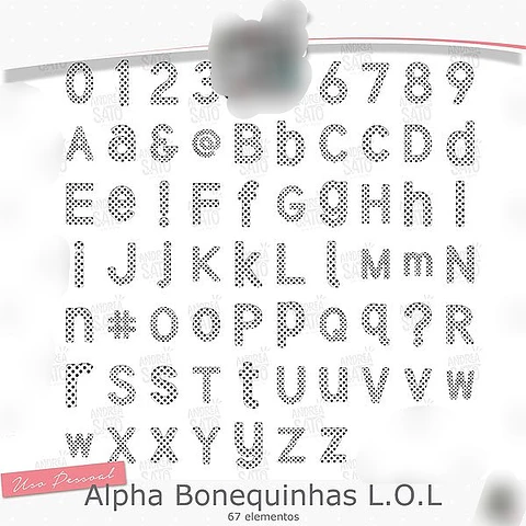 Kit Digital Alfa Bonequinhas Lol - Andrea Sato