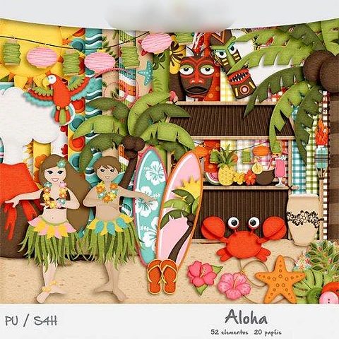Kit Digital Aloha - Andrea Sato
