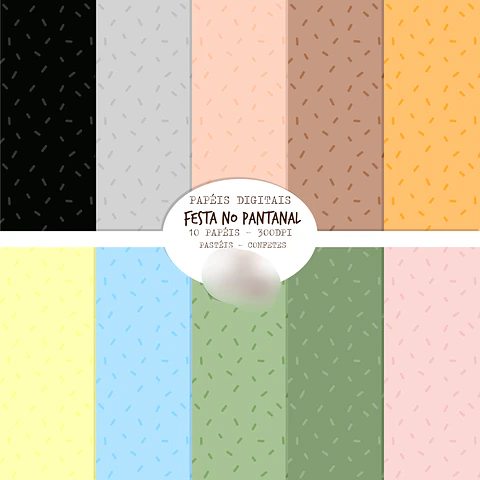 Kit Digital Festa no Pantanal Confetes - Balãozinho de Papel