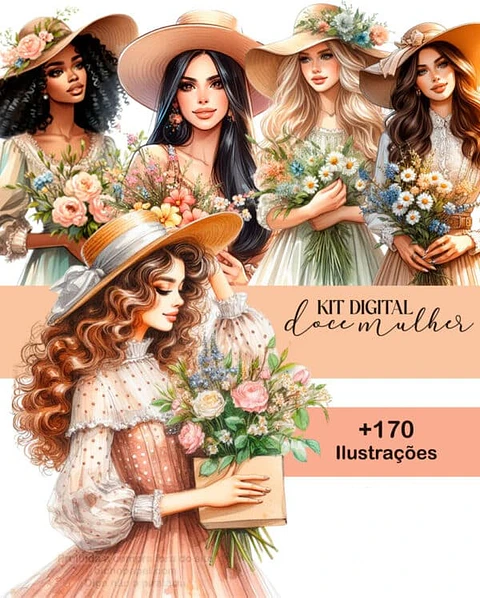 Kit Digital Doce Mulher 