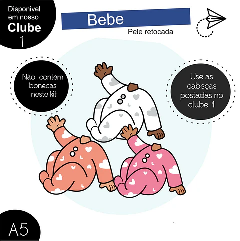 Kit Digital Bebê pele trocada - Boneca Digital