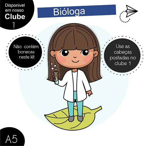 Kit Digital Biologa - Boneca Digital