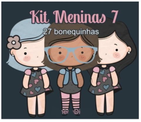 Kit Digital Bonequinhas - Boneca Digital