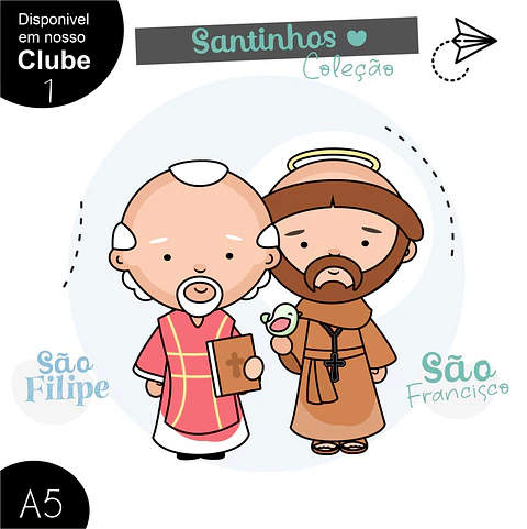 Kit Digital Coleção Santinhos 2 - Boneca Digital