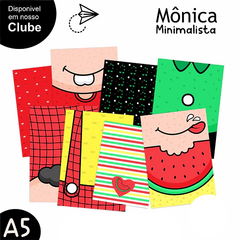 Kit Digital Mônica Minimalista - Boneca Digital