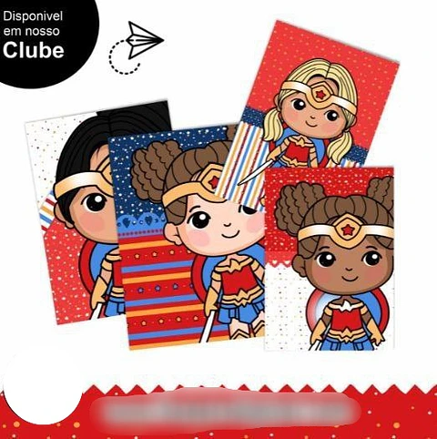 Kit Digital Mulher Maravilha Extras - Boneca Digital