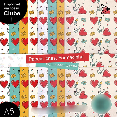 Kit Digital Papéis Farmacinhas - Boneca Digital 