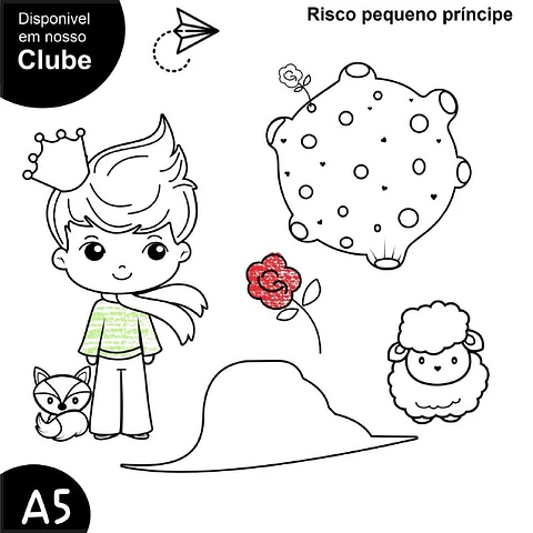 Kit Digital Pequeno Príncipe - Boneca Digital 