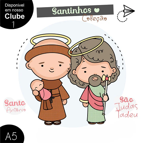 Kit Digital Santo Antônio e São Judas Tadeu - Boneca Digital