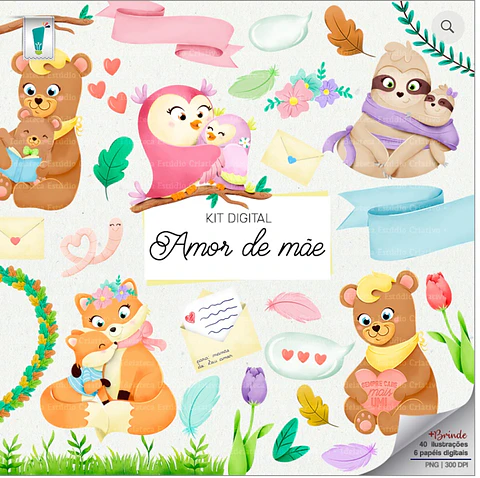 Kit Digital Amor de Mãe 