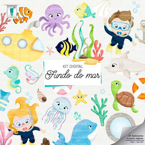 Kit Digital Fundo do Mar