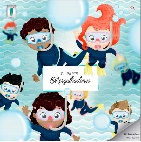 Kit Digital Mergulhadores 