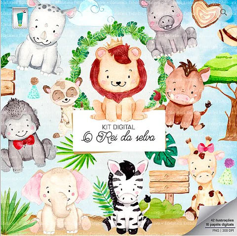 Kit Digital O Rei da Selva 