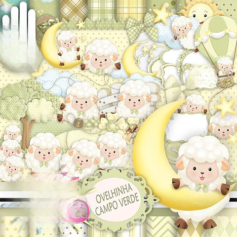 Kit Digital Ovelhinha Verde