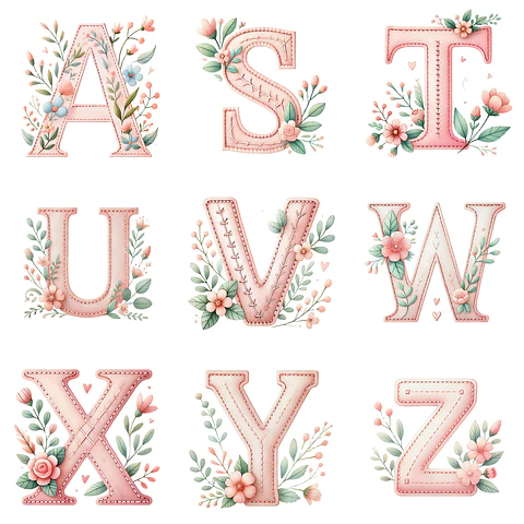 Kit Digital Alfabeto Patchwork 