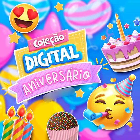 Kit Digital Aniversário 
